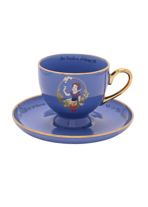 Disney Pastel Princess Purple Tea Cup & Saucer Snow White - One Size Image 2
