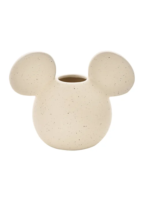 Disney Mickey Cream Head Vase Natural Speckle - One Size Image 2