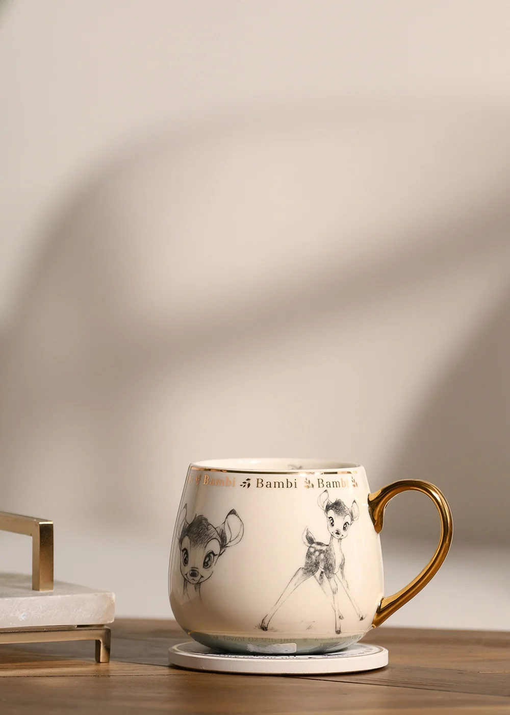 Disney Classic Collectable White Mug Bambi - One Size Image 1