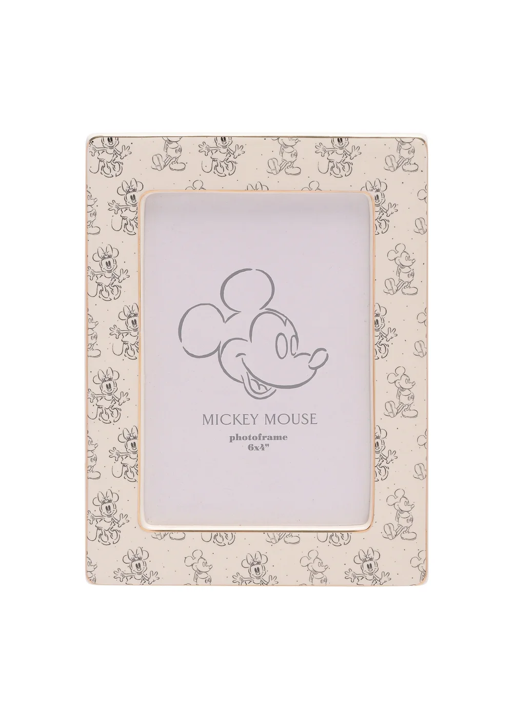Disney Mickey & Minnie Ceramic Cream Frame - One Size Image 1