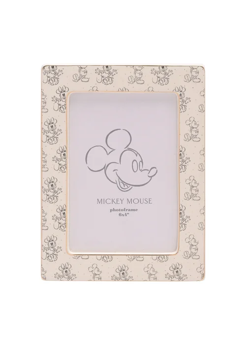 Disney Mickey & Minnie Ceramic Cream Frame - One Size Image 1