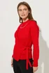 Star By Julien Macdonald Red 2 In 1 Chain Knitted Cardigan - Size 22-24 Image 1