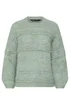 M&Co Petite Sage Green Textured Boucle Knit Jumper - Size 12-14 Image 5