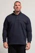 BadRhino Navy Blue Diamond Quilted Quarter Zip Sweatshirt - L Image 1