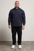 BadRhino Navy Blue Diamond Quilted Quarter Zip Sweatshirt - L Image 2