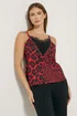 Star By Julien Macdonald Red Leopard Print Cami Top - Size 14 Image 1