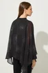 Star By Julien Macdonald Black Embellished Cape Blouse - Size 10 Image 4