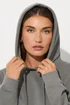 Long Tall Sally Charcoal Grey Drawstring Hoodie - Size 8 Image 5