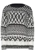 Long Tall Sally Black & White Fairisle Jumper - Size 18-20 Image 5