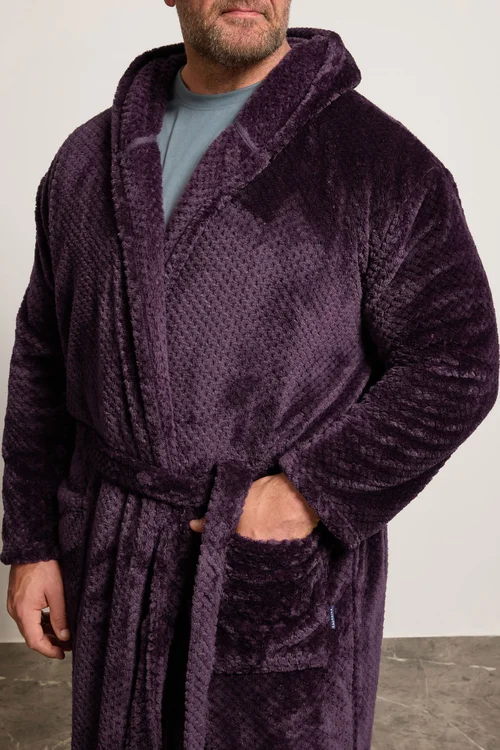 BadRhino Purple Textured Dressing Gown - 7/8 XL Image 3