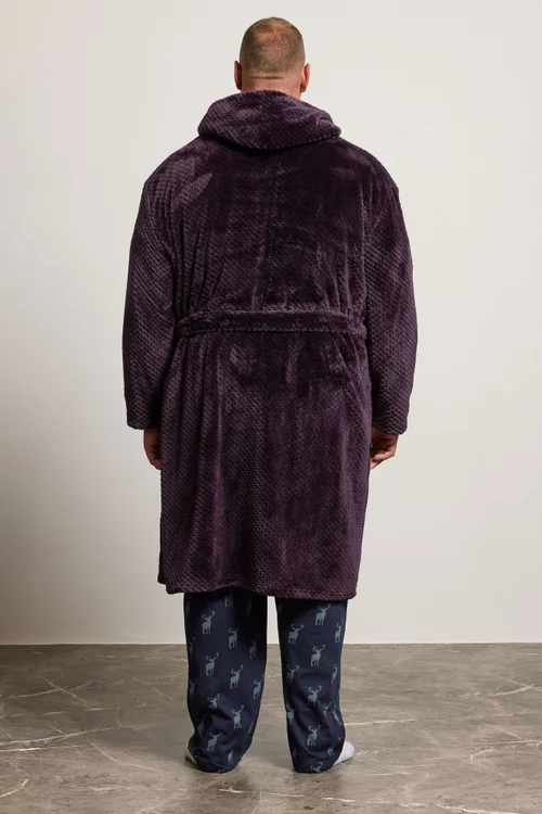 BadRhino Purple Textured Dressing Gown - 7/8 XL Image 2