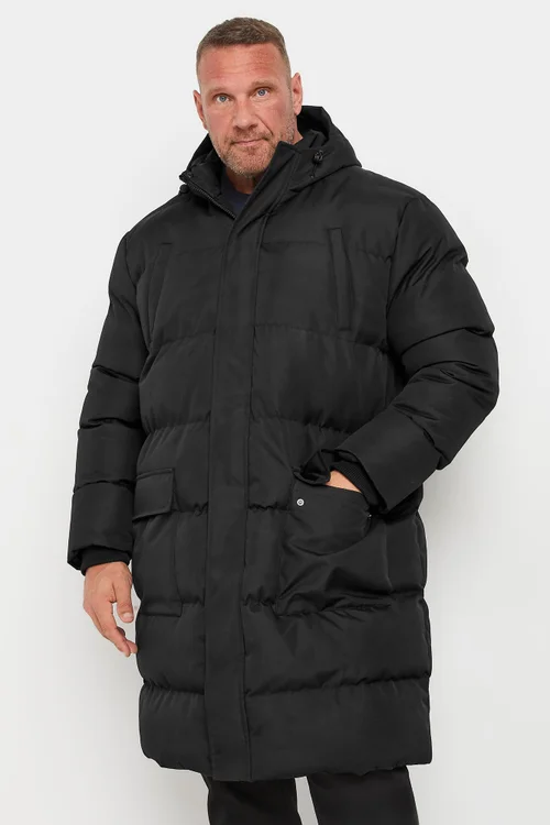 BadRhino Black Longline Puffer Jacket - 4XL Image 3