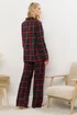Long Tall Sally Red & Green Cotton Check Pyjama Set - Size 22-24 Image 4
