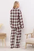 Long Tall Sally Ivory White & Red Cotton Check Pyjama Set - Size 18-20 Image 4