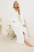 Long Tall Sally White Super Soft Fleece Maxi Dressing Gown - Size 18-20 Image 2