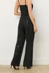 Long Tall Sally Black Embellished Wide Leg Trousers - 12/L34 Image 4