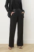 Long Tall Sally Black Embellished Wide Leg Trousers - 12/L34 Image 3