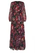 Long Tall Sally Black Rose Jacquard Metallic Maxi Dress - 12 Image 5