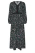 Long Tall Sally Dark Green Floral Lace Trim Maxi Dress - 18 Image 5