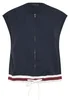 PixieGirl Petite Navy Blue Contrast Sleeveless Jacket Top - Size 14 Image 5