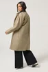 PixieGirl Petite Stone Brown Contrast Collar Car Coat - 12 Image 2