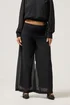 PixieGirl Petite Black Chiffon Palazzo Trousers - 10 Image 3