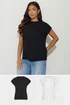 PixieGirl Petite 2 Pack Black and White T-Shirts - Size 10 Image 1