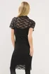 PixieGirl Petite Black Lace Short Sleeve Dress - 8 Image 3