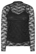 PixieGirl Petite Black Long Sleeve Lace Top - Size 16 Image 5