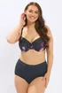 Yours 2 Pack Curve Navy Blue Floral Print T-Shirt Bras - 40F Image 3