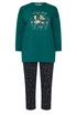 Yours Curve Green 'Cosy Sleep Club' Woodland Pyjama Gift Set - Size 34-36 Image 5