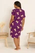 Yours Curve Purple Teddy Bear Soft Touch Nightdress - Size 26-28 Image 4
