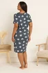 Yours Curve Grey Animal Heart Soft Touch Placket Nightdress - Size 26-28 Image 3