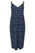 Yours Curve Navy Blue Floral Soft Touch Chemise Nightdress - Size 34-36 Image 5