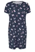 Yours Curve Navy Blue Bow Soft Touch Placket Nightdress - Size 30-32 Image 5