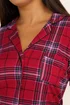 Yours Curve Red Check Button Through Soft Touch Nightdress - Size 26-28 Image 4