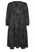 Yours Curve Grey Leopard Textured Maxi Dress - 22-24 Image 5