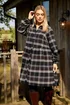 Yours Curve Chocolate Brown Check Shirt Dress - 20 Image 5