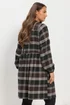 Yours Curve Chocolate Brown Check Shirt Dress - 20 Image 3