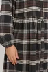 Yours Curve Chocolate Brown Check Shirt Dress - 20 Image 4
