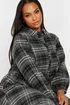 Yours Curve Grey Check Print Shirt Dress - 26-28 Image 5