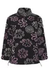 Yours Curve Black Floral Quarter Zip Fleece - 22-24 Image 5