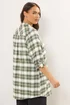 Yours Curve Khaki Green Check Boyfriend Shirt - Size 20 Image 3