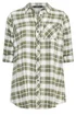 Yours Curve Khaki Green Check Boyfriend Shirt - Size 20 Image 5