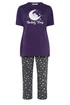 Yours Curve Purple 'Koalaty Time' Pyjama Set - Size 38-40 Image 5