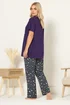 Yours Curve Purple 'Koalaty Time' Pyjama Set - Size 38-40 Image 3