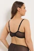 Yours Curve Black Contrast Lace Non-Padded Underwired Bra - 44G Image 3