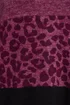 Yours Curve Pink Animal Print Colourblock Top - Size 16 Image 4