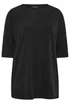 Yours Curve Black Soft Touch Button Top - Size 20 Image 2