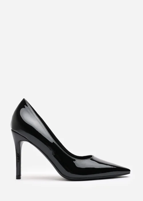 Where's That From Mireille Black Patent Stiletto Heels - 4 Image 1